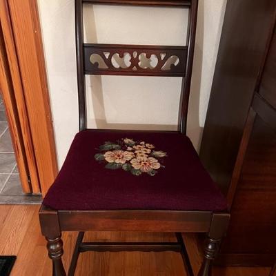 Needlepoint chair $95