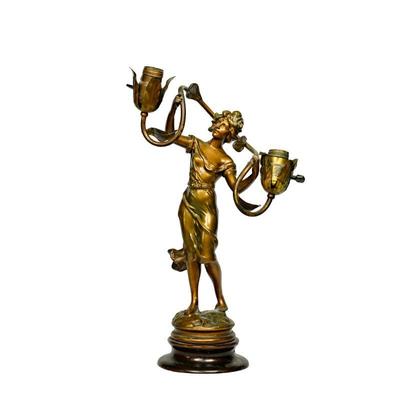 Art Nouveaux Figural Lamp