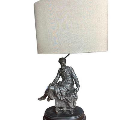Spelter Figural Lamp