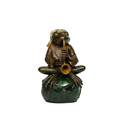 Saxophone Frog Figure