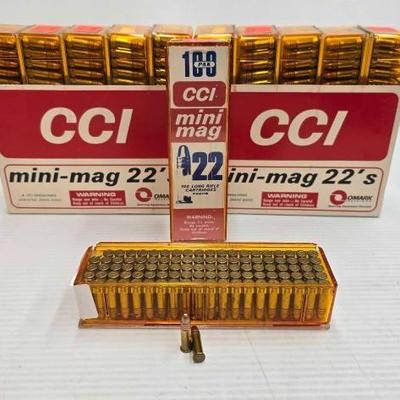 #1518 • (1200) Rounds of CCI Mini-Mag .22lr Ammo
