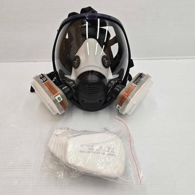 #1726 • Full Face Reusable Respirator with Filters
