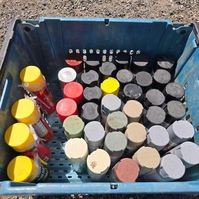 #80238 • Assorted Spray Paints and Foam Sealant
