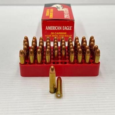 #1408 • (50) Rounds of American Eagle .30 Carbine Ammo
