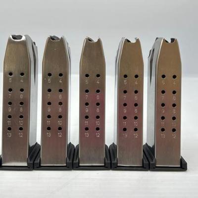 #1660 • (5) Springfield Armory 9mm 13rd Magazines
