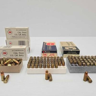#1436 • Approx (400) Rounds of 9mm Ammo
