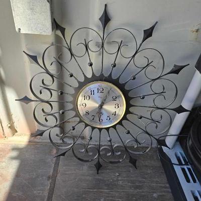 #8020 • Welby Decorative Metal Wall Clock
