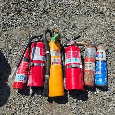 #80234 • (6) Assorted Fire Extinguishers
