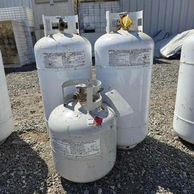 #80230 • (3) Empty Propane Tanks
