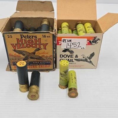 #1452 • (50) 16ga & 20ga Shotgun Shells
