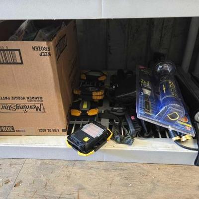 #8094 • Assorted Flashlight, Headlamps, Lights, and Lightbulbs
