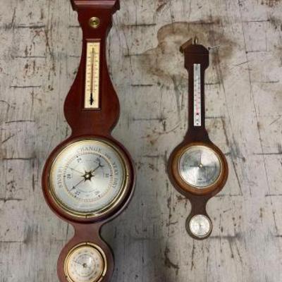 #8126 • (2) Barometers
