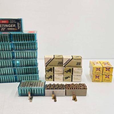 #1524 • Approx (1200) Rounds of .22lr Ammo
