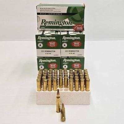 #1472 • (250) Rounds of Remington 223 Rem Ammo
