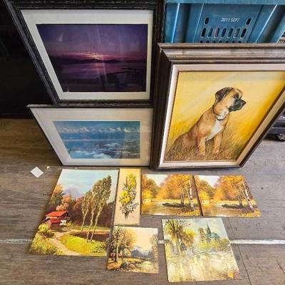 #8064 • (9) Assorted Artworks
