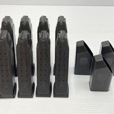 #1672 • (8) Glock 10mm 15rd Magazines & (3) Speed Loaders

