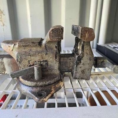 #8006 • Vintage Powr-Kraft Bench Vise
