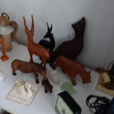 Hand carved animals 