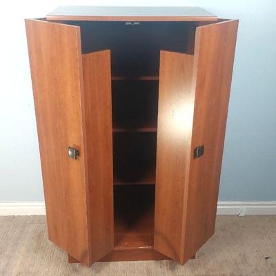 Storage Cabinet Cherry Finish