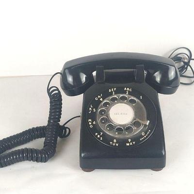 Rotary Dial Telephone Black
