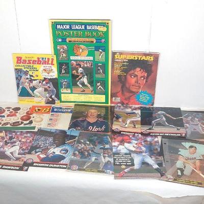 Baseball Collection Of Papers, Posters, Stickers