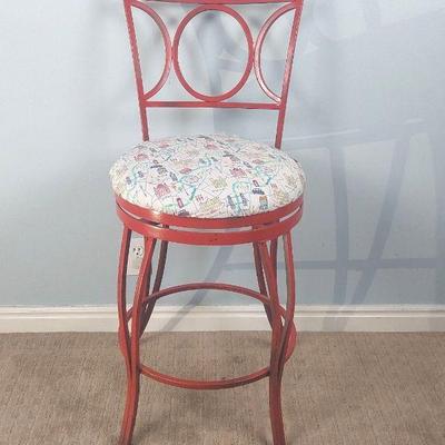 Metal swivel stool/chair