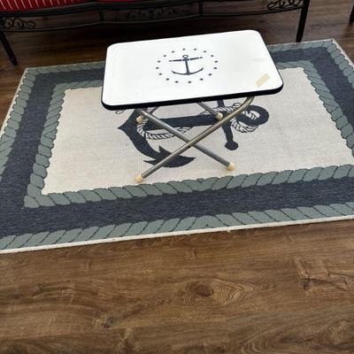 Nautical rug and table r