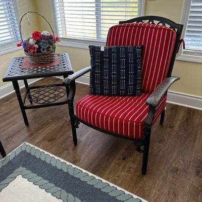 Chair and table to match
