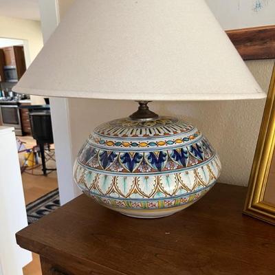 Italian Hand-painted Lamp