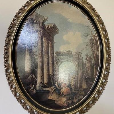 Lot 56 | Vtg Gold Tone Framed Print

