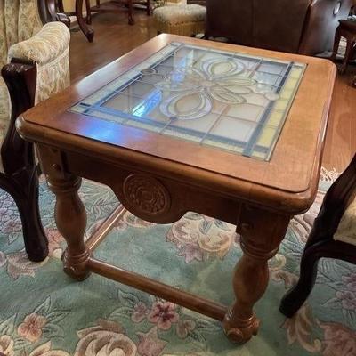 Lot 5 | Stained Glass Side Table
