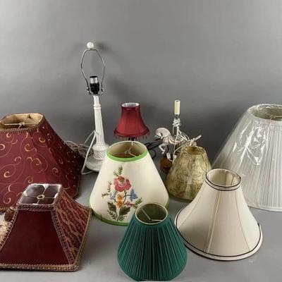 Lot 274 | Lamp Shades & Lamp Lot
