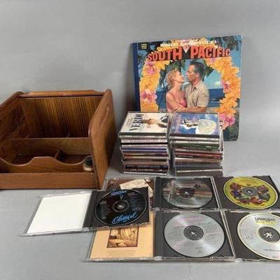 Lot 213 | South Pacific Vinyl, CDs, and CD Holder
