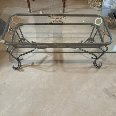 Lot 215 | Glass Top Coffee Table
