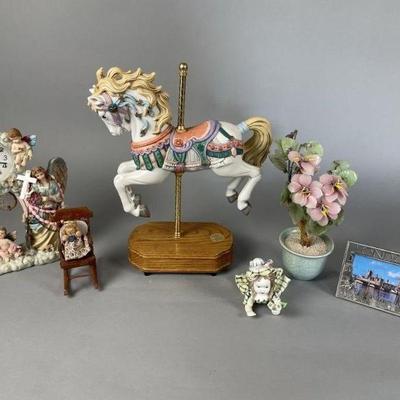 Lot 40 | Lefton Music Box Carousel Horse & More
