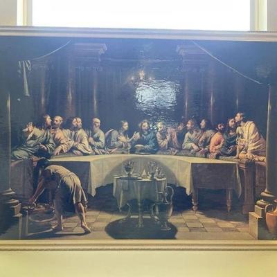 Lot 58 | Vtg Framed Last Supper Print

