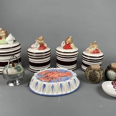 Lot 89 | Nautical Kitchen Jars and More
