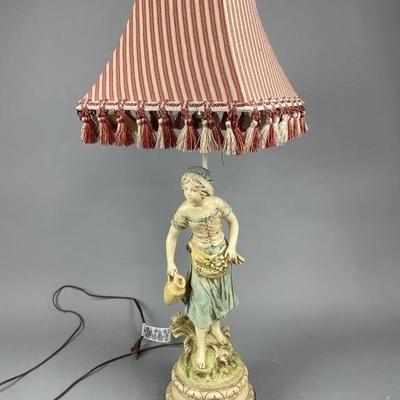 Lot 153 | Lady Statue Lamp
