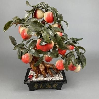 Lot 75 | Vintage Peach Bonsai Jade Tree

