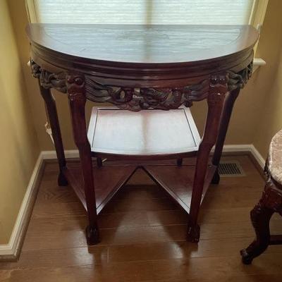 Lot 29 | Vintage Chinese Half Moon Table
