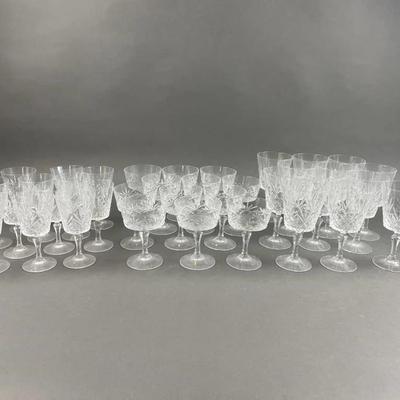 Lot 91 | Vtg Crystal D’Arques Chantilly Glasses Lot
