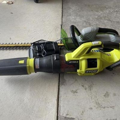 Lot 165 | Ryobi Blower & EGO Hedger

