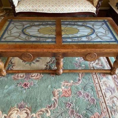 Lot 6 | Stained Glass Coffee Table

