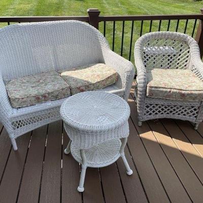 Lot 184 | Wicker Patio Furniture
