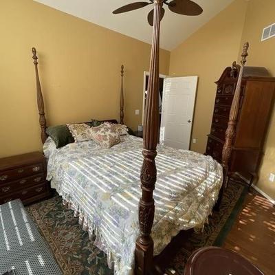 Lot 145 | Full Size Bed Frame & Bedding
