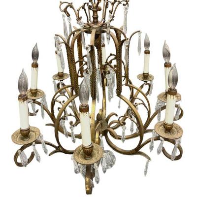 FRENCH MAISON BAGUES STYLE 8 LIGHT CHANDELIER