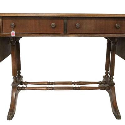 MAHOGANY DROP LEAF SOFA TABLE 