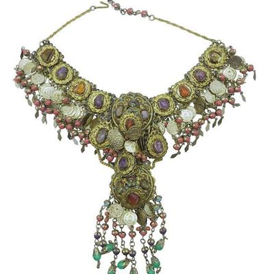 LARGE MIDDLE EASTERN TRIBAL NECKLACE