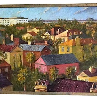 KEVIN LEPRINCE SOUTH OF BROAD VIEWS OIL ON CANVAS
