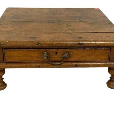 ANTIQUE SLANT TOP TRAVEL WRITING DESK